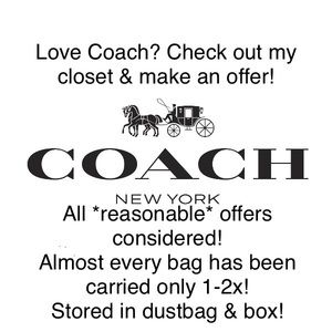 High end LEATHER Coach bags!